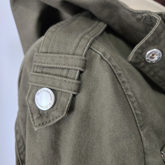 BCBGeneration Khaki Utility Jacket with Hood. Size XS - Picture 7 of 16